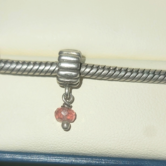 Rare Pandora October birthstone dangle charm in tourmaline. - Picture 1 of 2